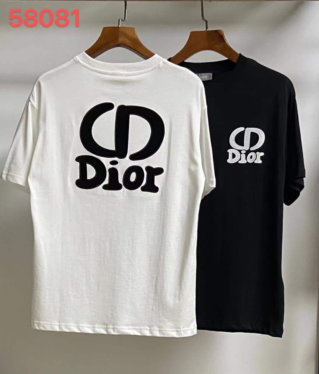短袖, T恤 - Dior迪奧2023新款男士簡約時尚純棉貼布繡花字母上衣圓領短袖T恤230克純棉面料
