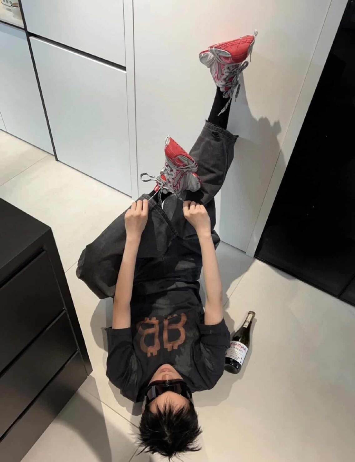 長褲, 衛褲, 短袖, T恤 - GDSG118 Balenciaga巴黎世家泥染BB短袖T恤 這件破爛巴黎世家也太帥了吧 ✔