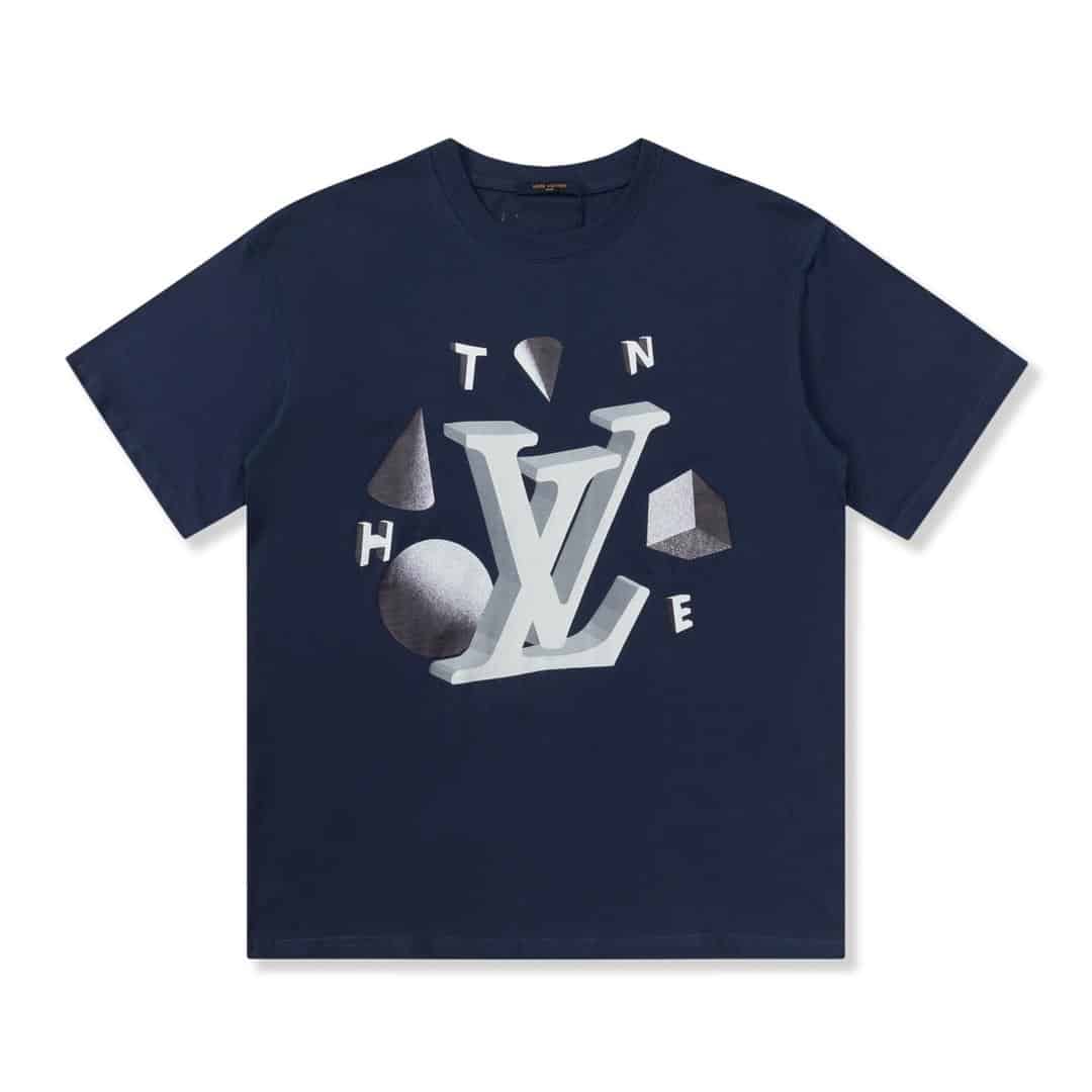 長褲, 襯衫, 衛褲, 短褲, 短袖, T恤 - FG Louisvuitton 路易威登 23ss星球墜落圖案logo印花金典短袖t恤 定製240克同缸染面