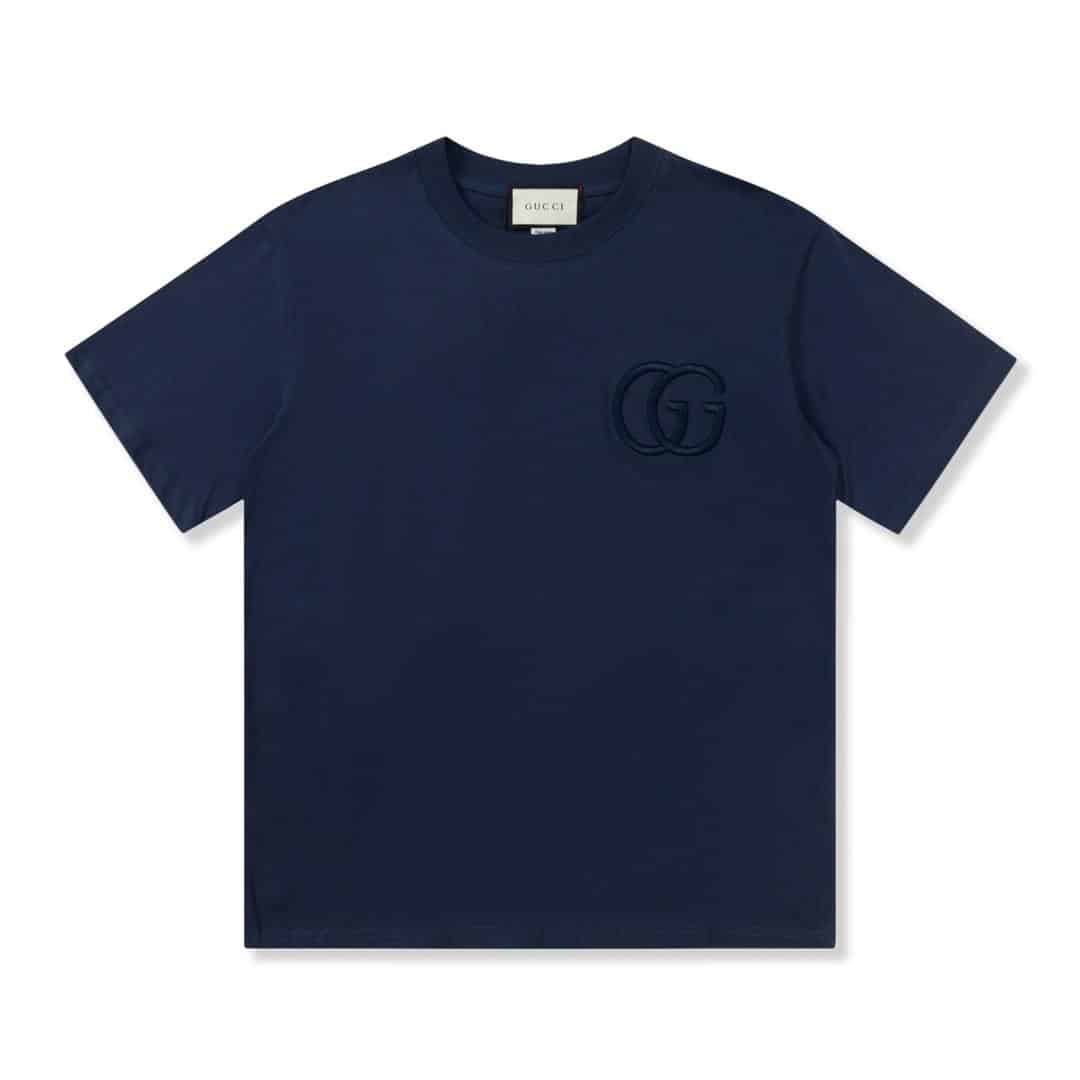長褲, 襯衫, 衛褲, 短褲, 短袖, T恤 - FG Gucci 古馳23ss秀場限定t恤刺繡logo印花短袖 原版面料260g高克重雙紗100%精梳棉螺紋