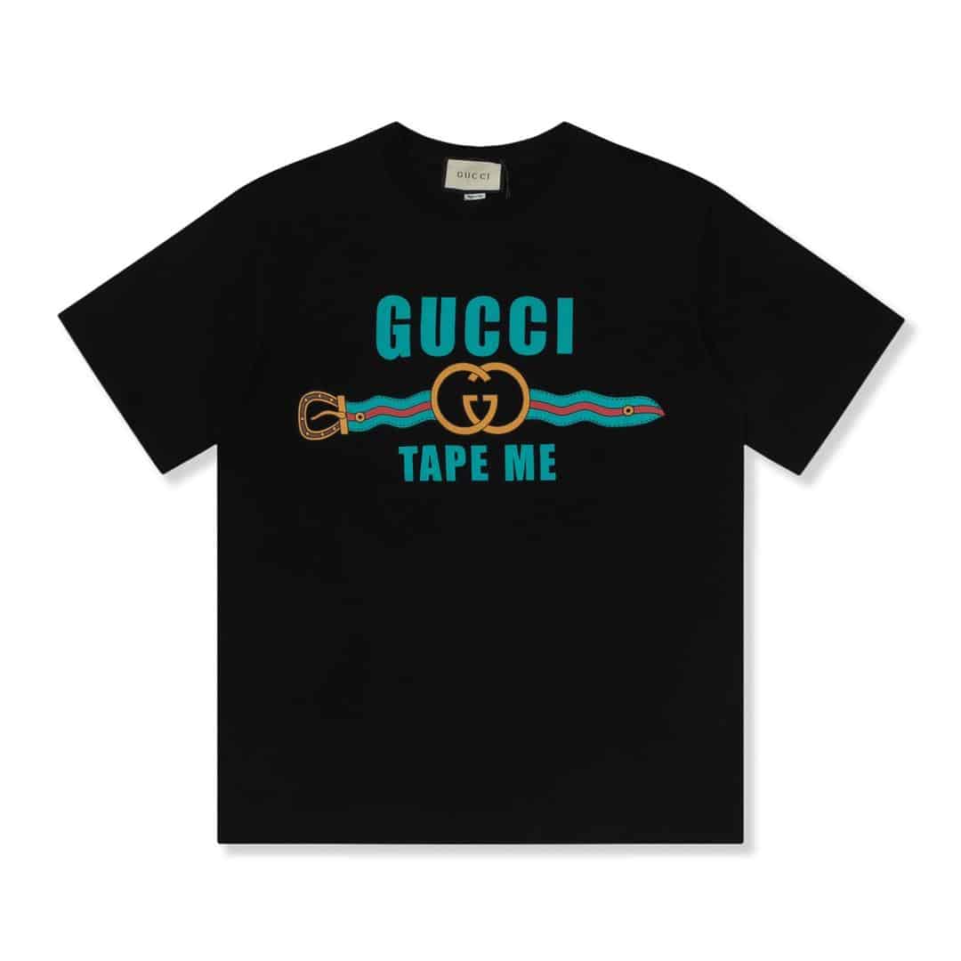 長褲, 襯衫, 衛褲, 短褲, 短袖, T恤 - FG Gucci 古馳 23SS新款印花T恤短袖 這件真的太美了穿上就有好心情!春色旖旎向陽而生為愛而來 在