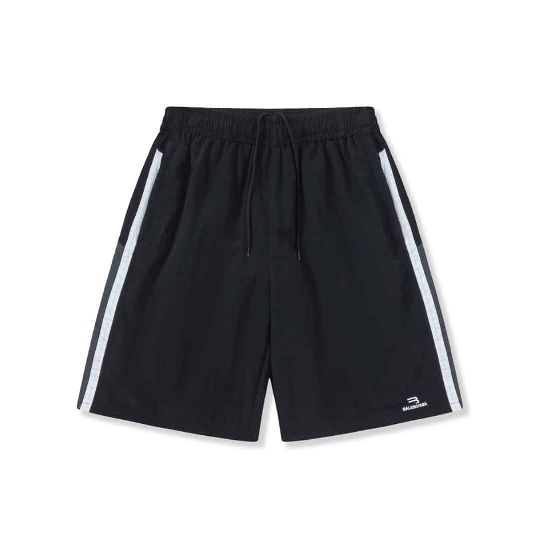長褲, 襯衫, 衛褲, 短褲, 短袖, T恤 - FG Balenciaga 巴黎世家BLCG 拼色雙鉤字母刺繡短褲 刺繡釆用進口百靈達繡花機 版型設計與原