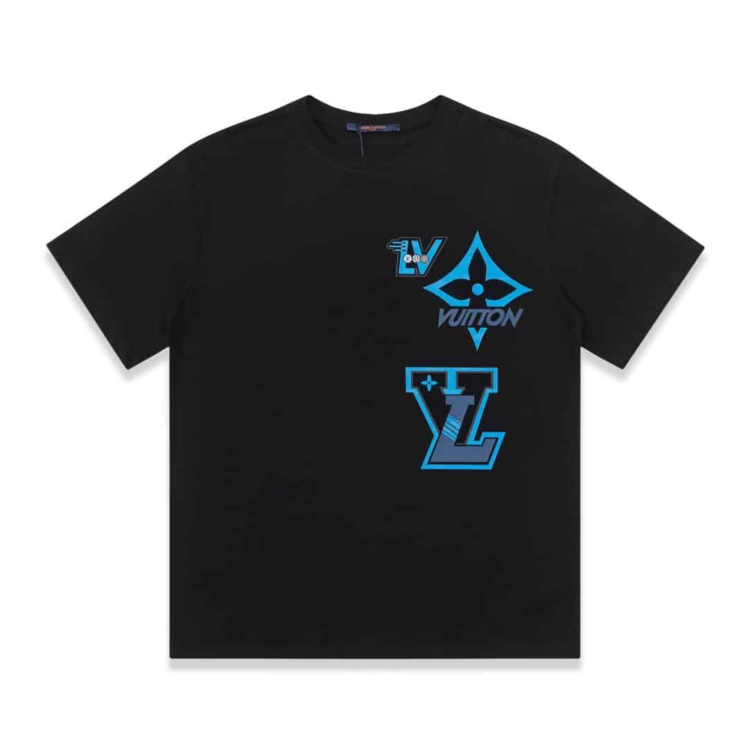 長褲, 襯衫, 衛褲, 短褲, 短袖, T恤 - FG LouisVuitton 路易威登 23ss 三花logo印花T恤短袖 高版本 超級標志性品牌log