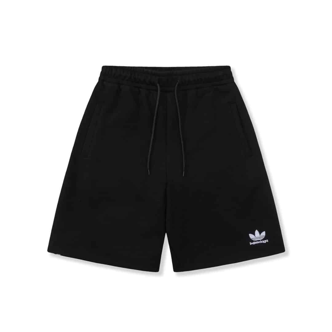 長褲, 襯衫, 衛褲, 短褲, 短袖, T恤 - FG Gucci X 巴黎世家 23ss聯名刺繡logo標識側邊織帶短褲 高品質牛肚面料、特別手感、超級質