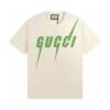 長褲, 長袖, 襯衫, 衛褲, 短褲, 短袖, 夾克, T恤 - JS K54# Gucci古馳22ss刀鋒閃電logo字母印花短袖 面料採用32支260g精棉雙紗面料