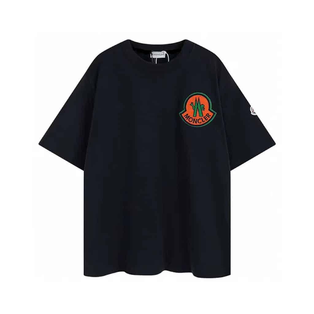 長褲, 長袖, 襯衫, 衛褲, 短褲, 短袖, 夾克, T恤 - JS K58# MONCLER 蒙口徽標23ss專櫃同款在售短袖 獨家定製對版面料 260g重雙面精梳純棉
