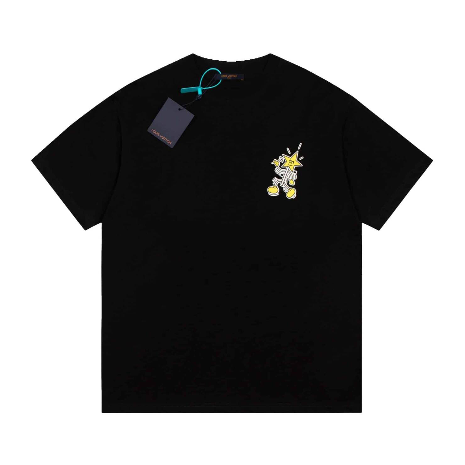 短袖 - 2573# 高品質 LV 路易威登23ss 魔術師系列 魔棒發泡短袖 色彩鮮明的趣致印花採用絨面發泡