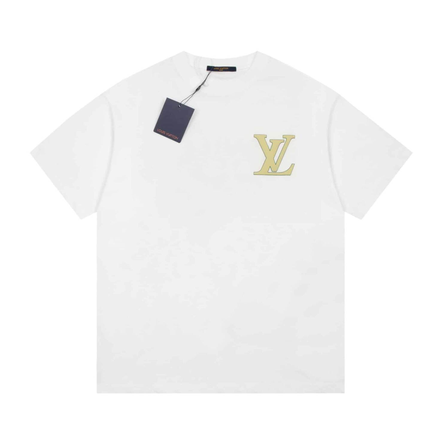短褲, 短袖, T恤 - 2555# 高品質 LV 路易威登23ss 音符字發泡短袖 採用立體發泡工藝 面料採用純棉精梳棉面料