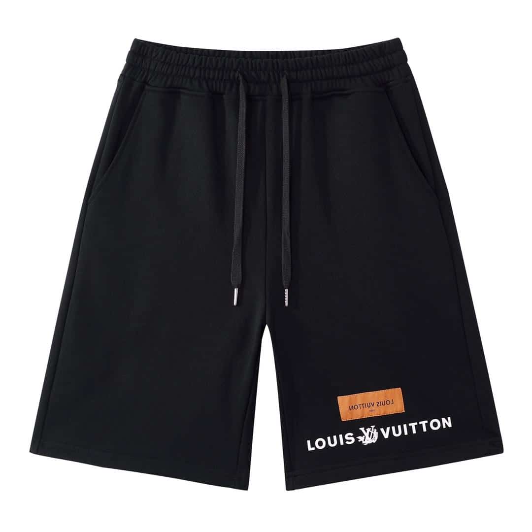 長褲, 長袖, 襯衫, 衛褲, 衛衣, 羽絨服, 短褲, 短袖, 夾克, T恤 - 8817# LV 路易威登2023SS春夏新款短褲·全棉牛肚衛衣面料380G 前副進口百靈達精密繡花