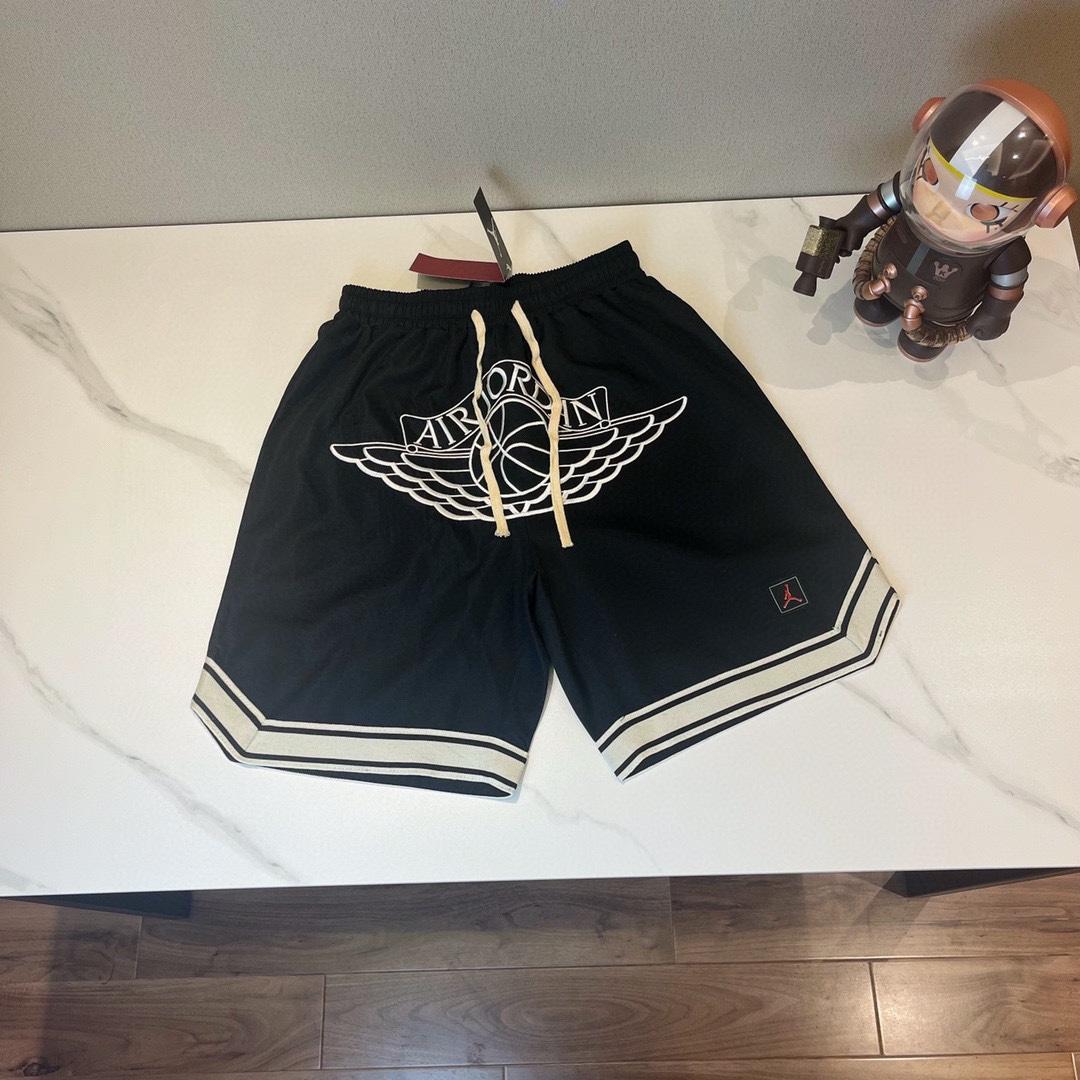 長褲, 長袖, 襯衫, 衛褲, 衛衣, 羽絨服, 短褲, 短袖, 夾克, T恤 - Air Jordan 23ss 喬丹襠前飛翼刺繡大logo織帶短褲 全網首發 可上平台 全身