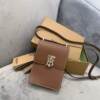 Burberry Title Vintage, 80252661 - Burberry 博柏利 Title Vintage 格紋雙提柄 泰爾勒單肩斜挎手提包迷你 女款 黑色拼色 80252661