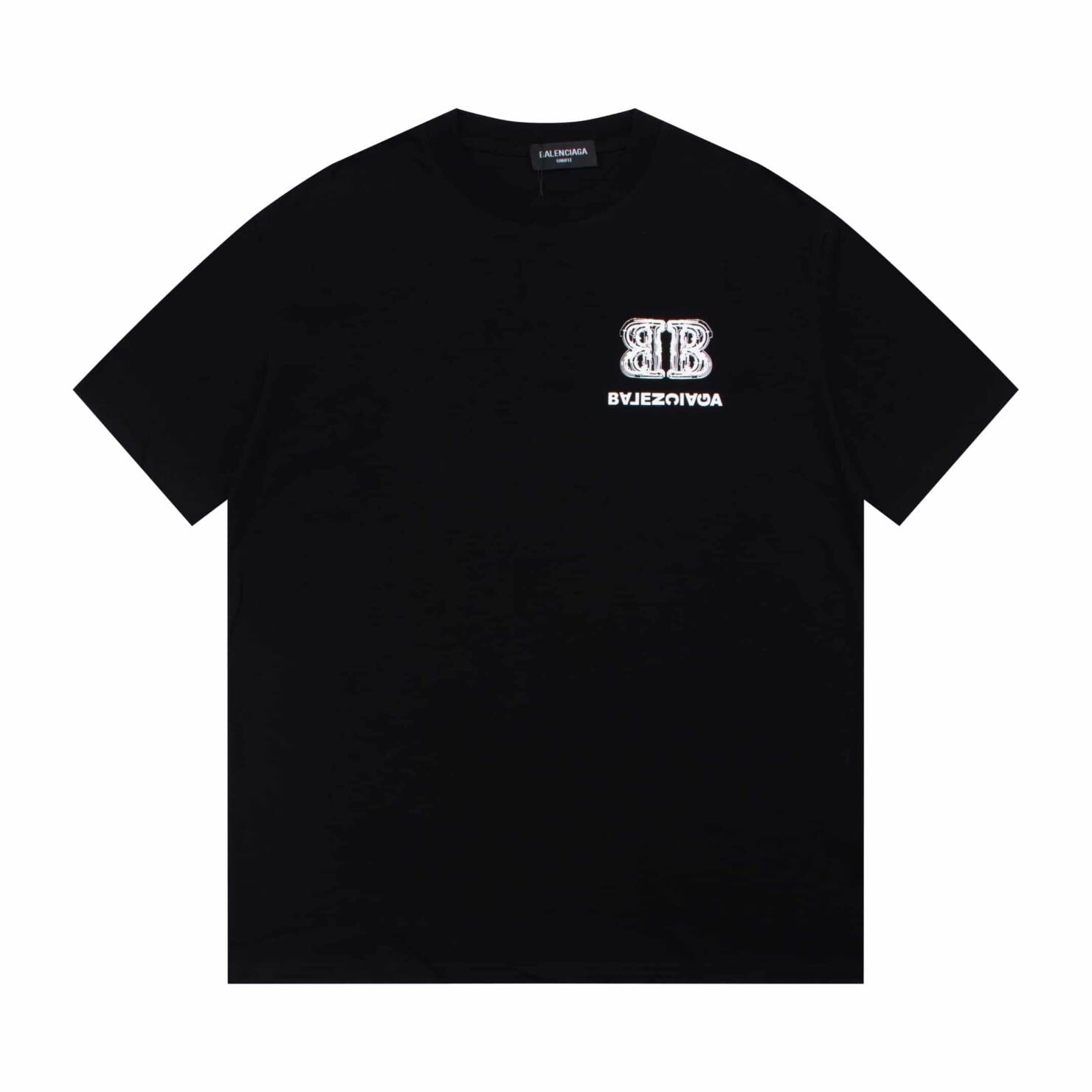 短袖, T恤 - FG Balenciaga 巴黎23ss春夏新款雙b標識T恤短袖 面料採用巴黎z定織定染全棉雙紗緊密棉克