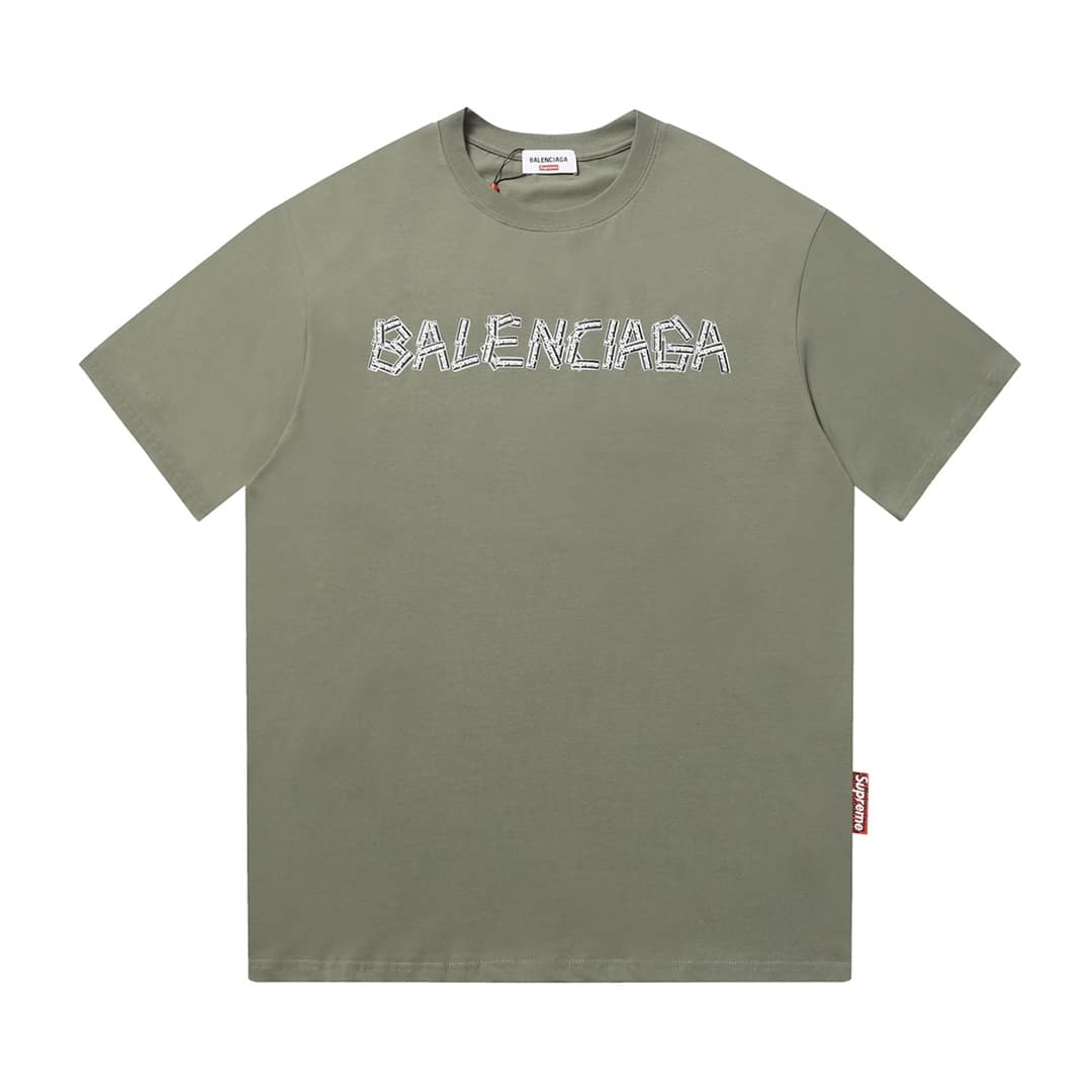 長袖, 襯衫, 短褲, 短袖, 夾克, T恤 - FG BALENCIAGA ✘ Sureme 巴黎世家聯名塗鴉印花T恤短袖 全網最新獨家定製聯名輔料 專屬