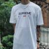 短袖, T恤 - C3 S022 Sureme 23SS New York Tee 橢圓字母印花短袖T恤 顏色黑色 白色