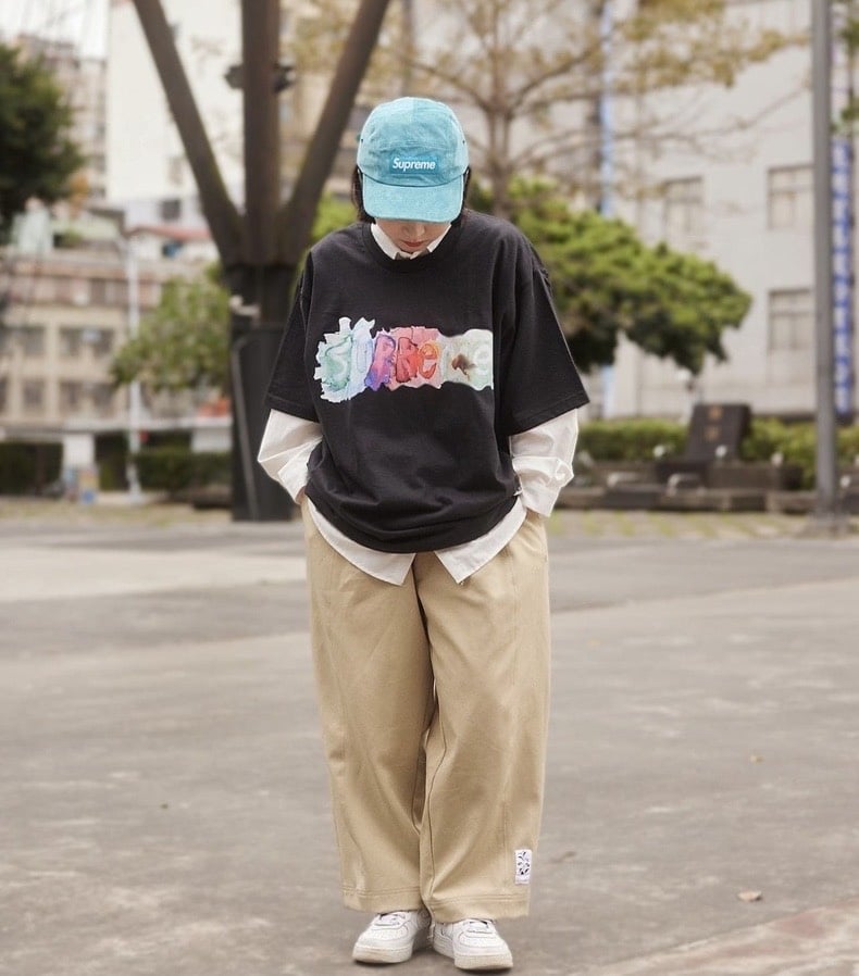 短袖, T恤 - C3 S010 Sureme 23SS Watercolor Tee水彩水墨彩色字母圓領短袖T恤潮 顏色