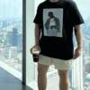 短袖, T恤 - C3 S008 Sureme 22ss ANTIHERO Curbs Tee 聯名老鷹人像照片男女短袖T恤