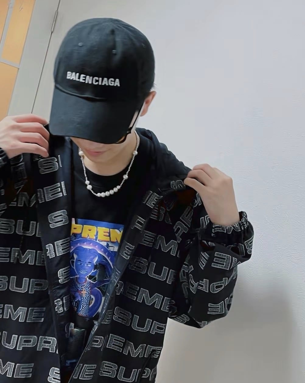 短袖, T恤 - C3 S004 Sureme Week1 Richest Tee 外星人 短袖T恤男女 顏色黑色 白色