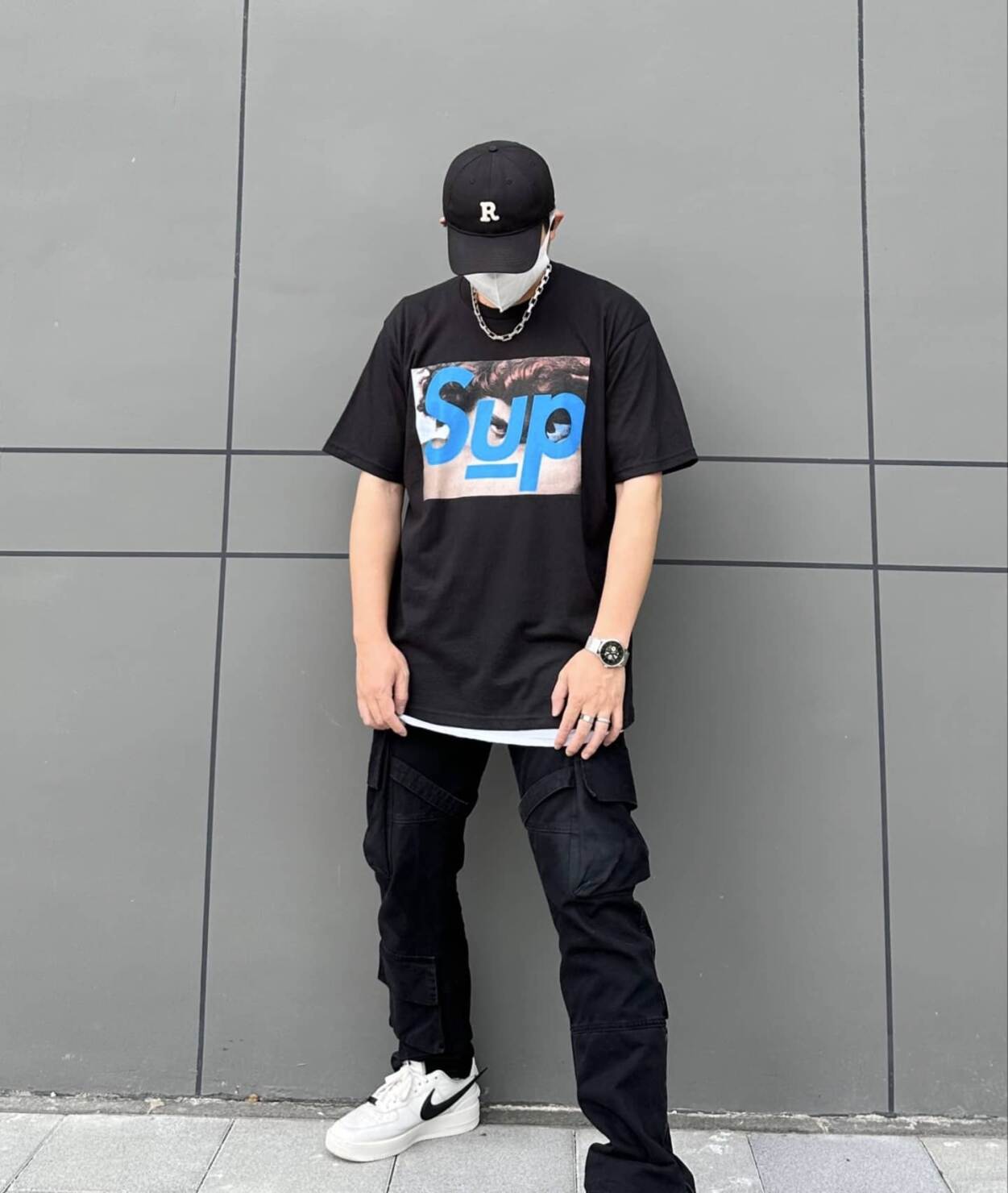 短袖, T恤 - C3 S049 Sureme SS23 Undercover Face 聯名 人臉 人面短袖 顏色黑色