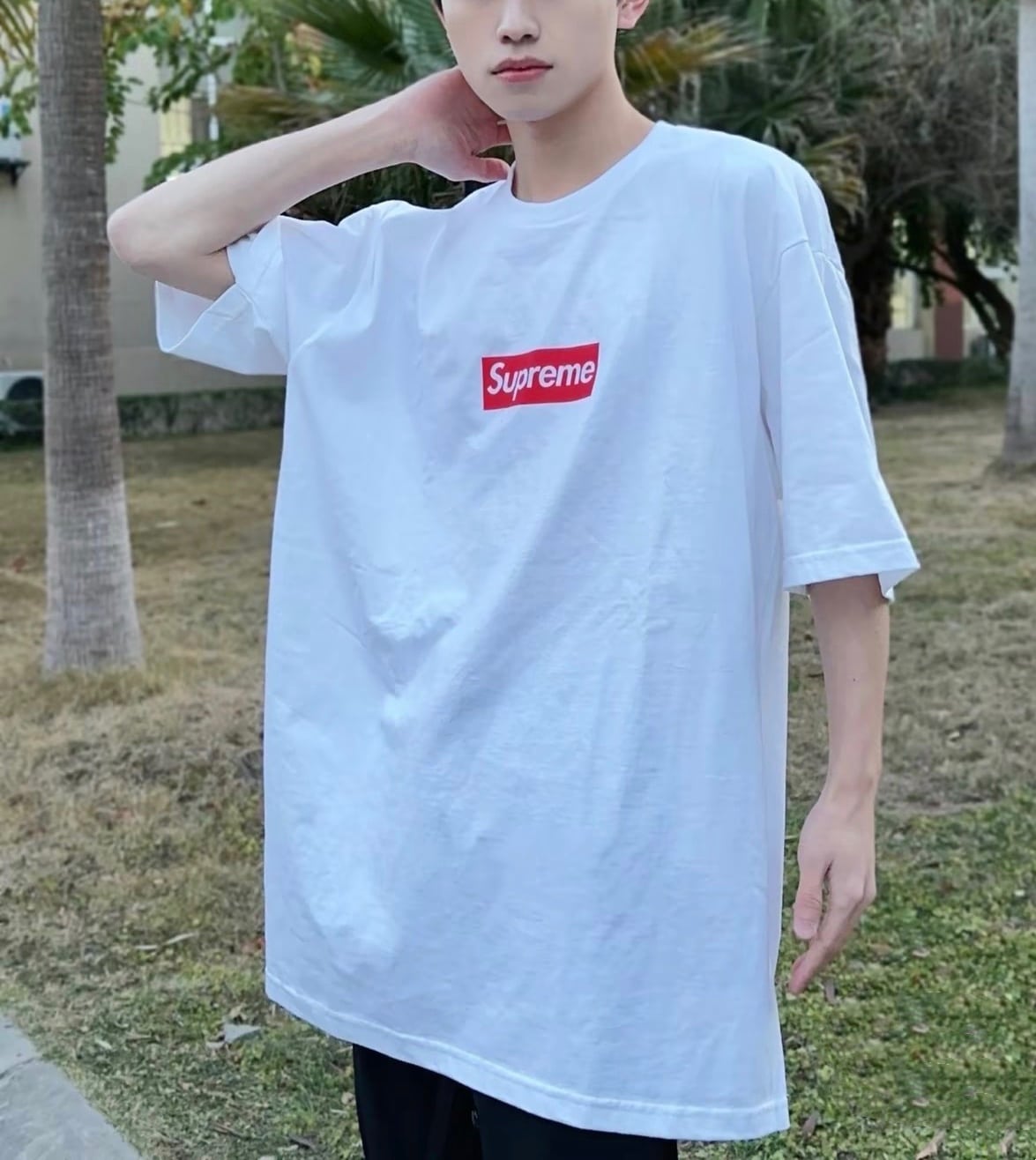 短袖, T恤 - C3 S031 Sureme SS23 Week 1 West Hollywood Box Logo Te
