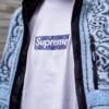 短袖, T恤 - C3 S044 Sureme 20FW Cross Box Logo Tee十字架交叉Bogo圓領