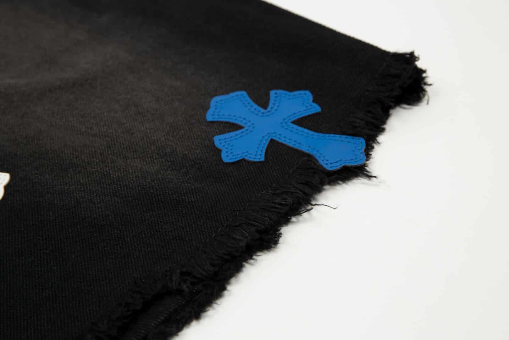 KO KE922# 市面唯一正確皮標版本 Chrome Hearts CH 克羅心 十字架刺繡做舊牛仔褲 - KO KE922# 市面唯一正確皮標版本 Chrome Hearts CH 克羅心 十字架刺繡做舊牛仔褲