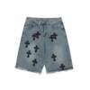 - KO KE920# 市面唯一正確皮標版本 Chrome Hearts CH 克羅心 十字架刺繡做舊牛仔褲
