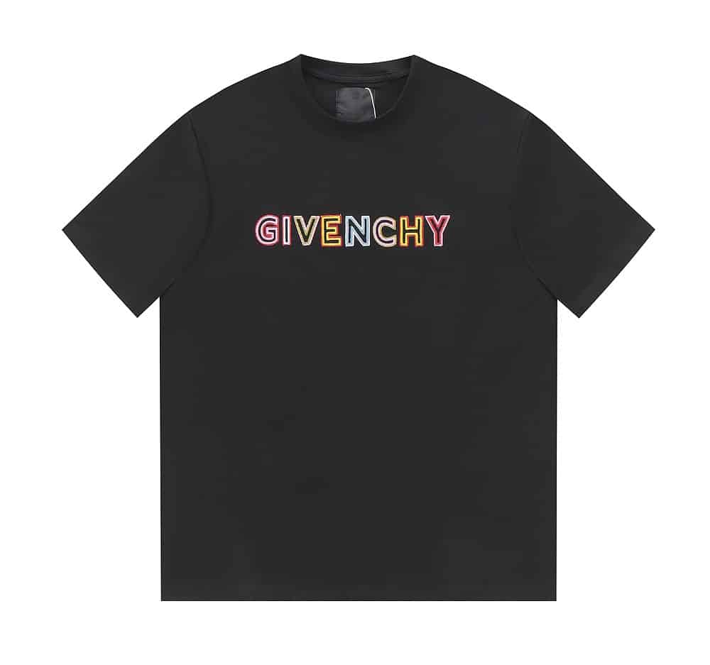 短袖, T恤 - FG Givenchy 紀梵希23ss刺繡多彩t恤短袖 上身時髦合體不挑人 時時刻刻透露著獨特魅力與潮流氣息