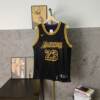 短褲 - 頂級刺繡版本 模特上身圖 Nike NBA 運動籃球背心 SW球迷版 黑曼巴蛇紋 洛