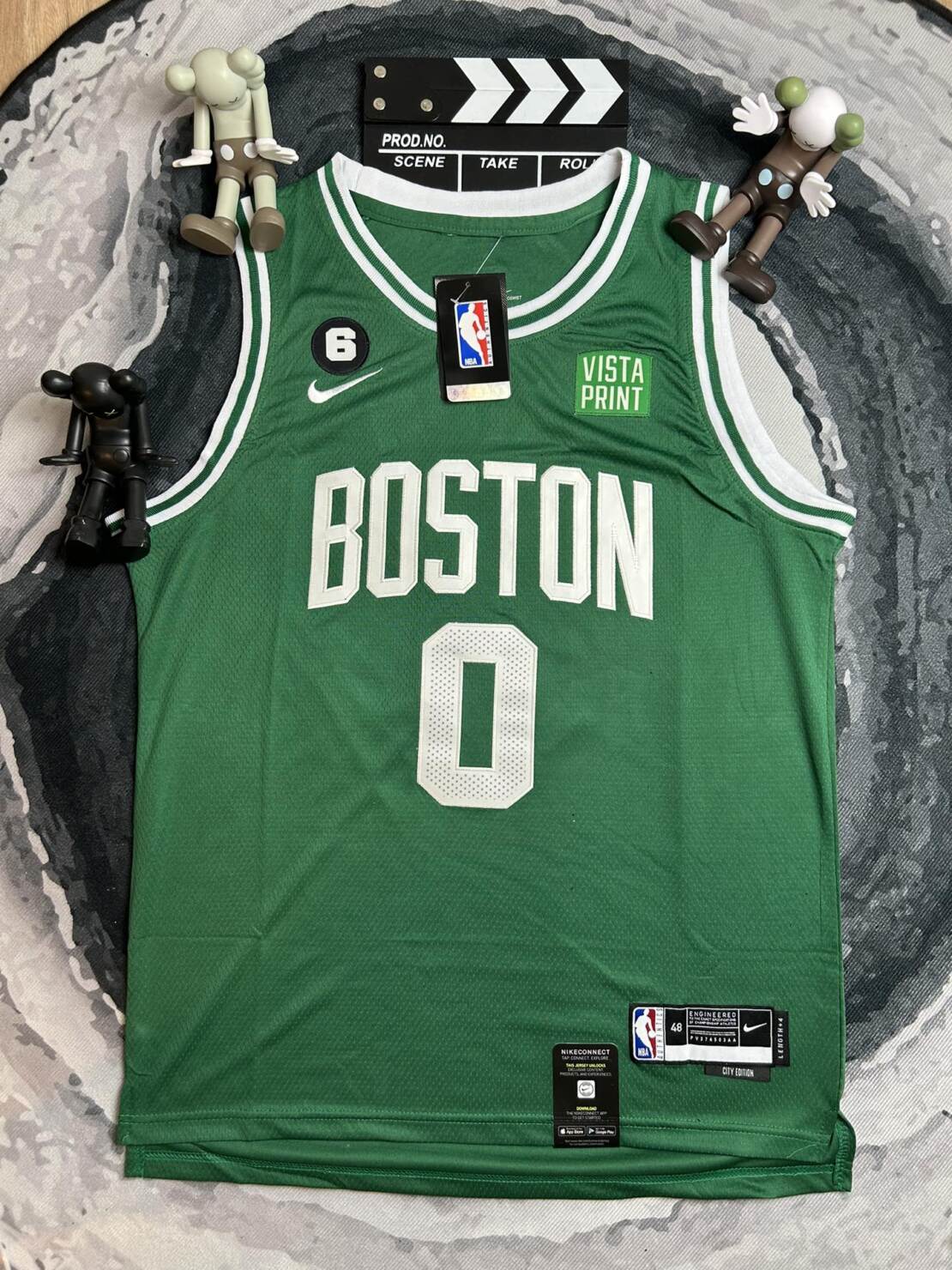 短褲 - (頂級刺繡） MY S0 Nike NBA 波士頓凱爾特人隊 獺兔 傑森塔圖姆 0號 籃球運動球衣 顏色