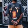 短袖, T恤 - 🧸SAINT MICHAEL 23SS TEE WE LIVE HELL男人 做舊短袖T恤 01