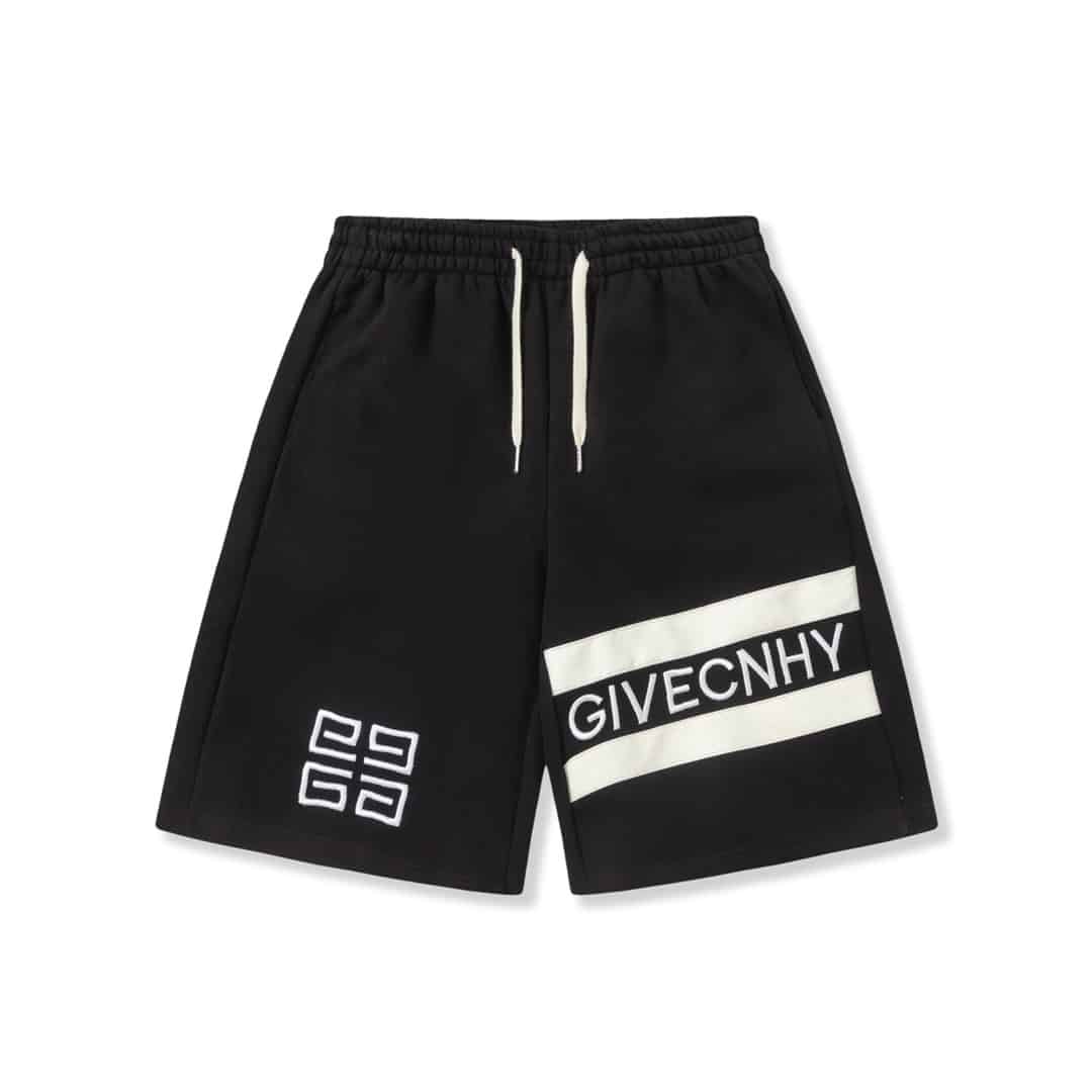短褲, 短袖, T恤 - FG GIVENCHY 紀梵希23ss貼皮刺繡短褲 定製定染 350克進口原版復合面料 高精密刺繡處理 全