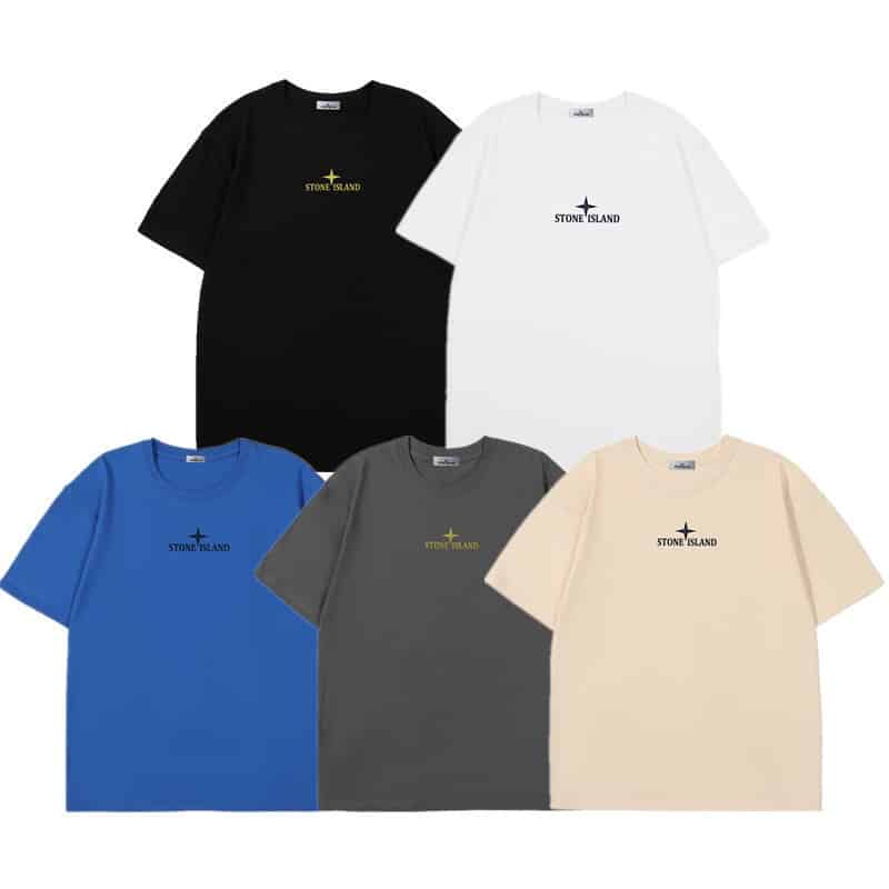 短袖, T恤 - HC805 顏色: 黑色 白色 杏色 水泥灰 克萊因藍 碼數: M L xl xxl 3xl Stone I