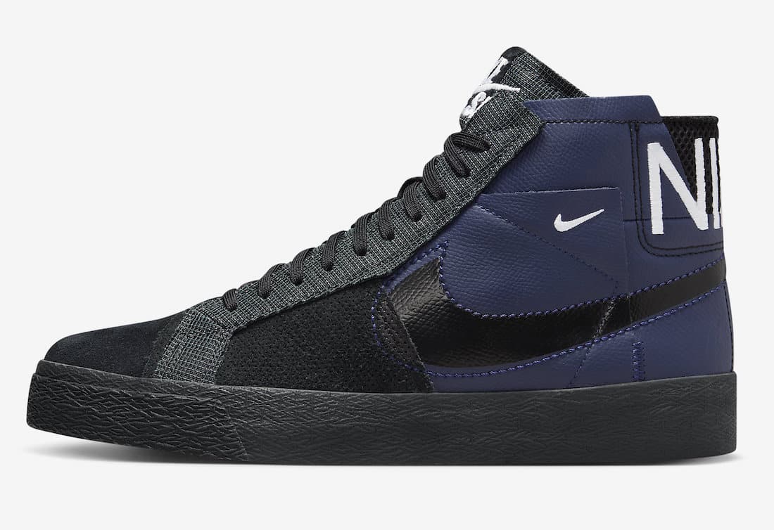 Nike SB Blazer Mid Premium, FD5113-400 - NIKE SB BLAZER MID PREMIUM 藍黑配色震撼上市