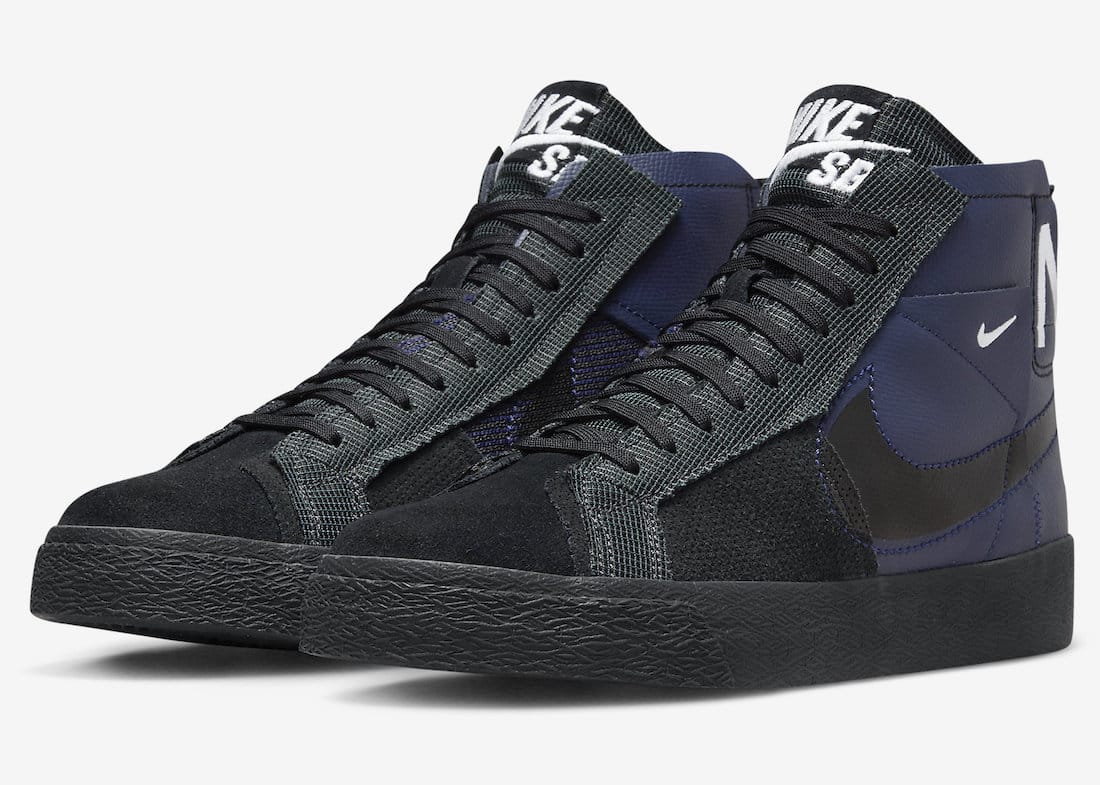 Nike SB Blazer Mid Premium, FD5113-400 - NIKE SB BLAZER MID PREMIUM 藍黑配色震撼上市