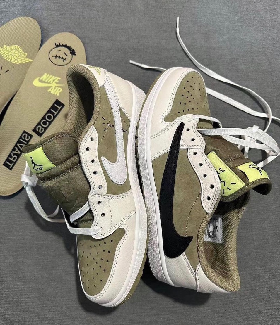 Travis Scott x Air Jordan 1 Low Golf, FZ3124-200, Air Jordan 1 Low - 熱門發布：Travis Scott x Air Jordan 1 Low Golf 10月13日上市