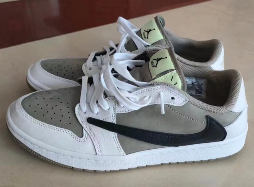 Travis Scott x Air Jordan 1 Low Golf, FZ3124-200, Air Jordan 1 Low - 熱門發布：Travis Scott x Air Jordan 1 Low Golf 10月13日上市