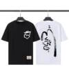 短袖, T恤 - XY:FS48  EVISU 福神新款花圖案大m印花情侶短袖T恤 高端定製 品質請看實拍 衣服上你能看得