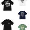 短袖, T恤 - # STUSSY 斯圖西 時尚沙漏宇宙8號球男女短袖T恤 顏色黑色 白色 紅色 藏青色 尺碼