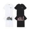 短袖, T恤 - # STUSSY 斯圖西 皇冠字母老派字母印花塗鴉T恤stussy情侶半袖 顏色黑色 白色