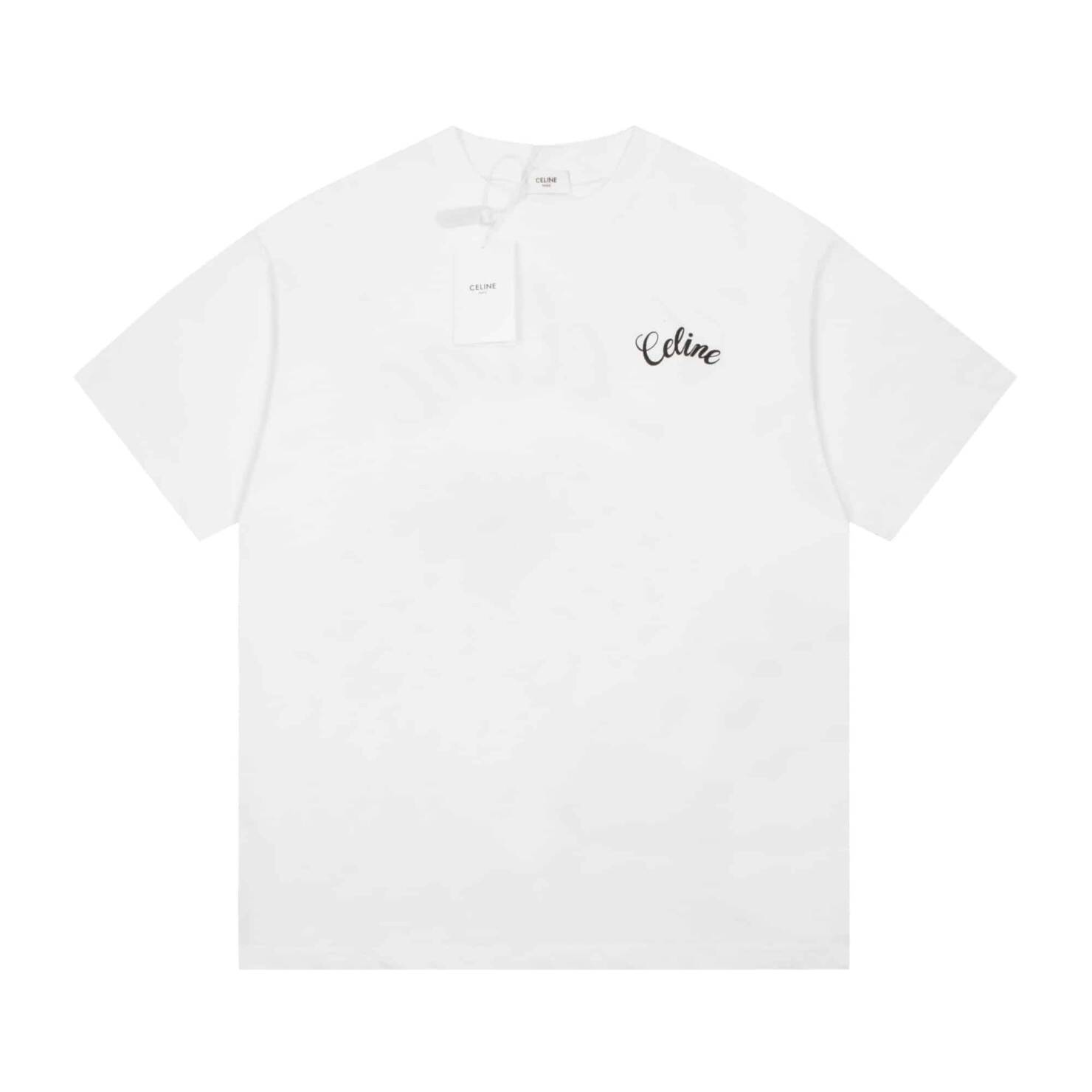 長褲, 短褲, 短袖, T恤, LOUIS VUITTON - 2622# 高品質 CEL 思琳23ss 最新 LOGO 字母短袖 面料採用純棉毛精梳棉面料 印花採用