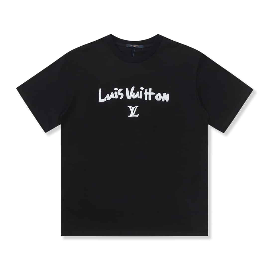 長褲, 短褲, 短袖, T恤, LOUIS VUITTON - FG Louis Vuitton 路易威登2023ss刺繡T恤短袖 夏季新品經典時尚短袖時尚單品設計 更加時