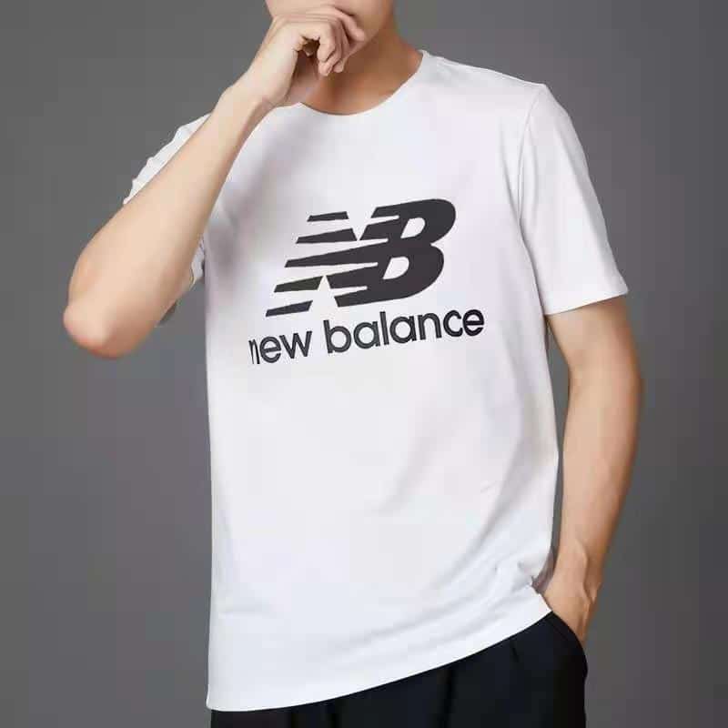 短袖, T恤 - 3 M03# 經典款NB新百倫運動T恤寬松半袖NB短袖純棉圓領情侶寬松上衣 精梳純棉面料 上身舒適 碼數M