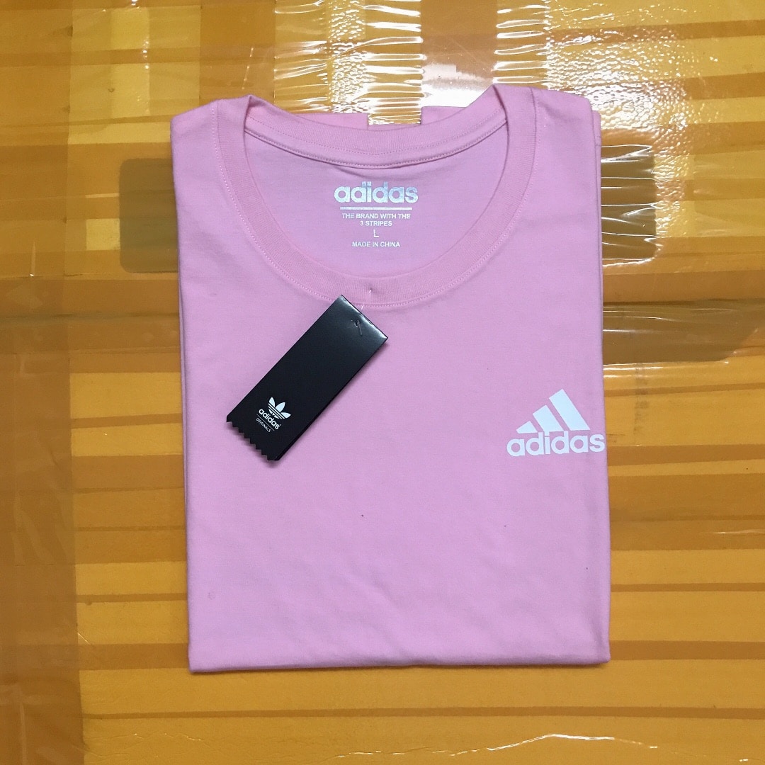 短袖, T恤 - 3 A107# Adidas 阿迪達斯三道槓胸口小標簡約基礎經典款 小紅書熱門款 眾多博主上身款 百搭休閒