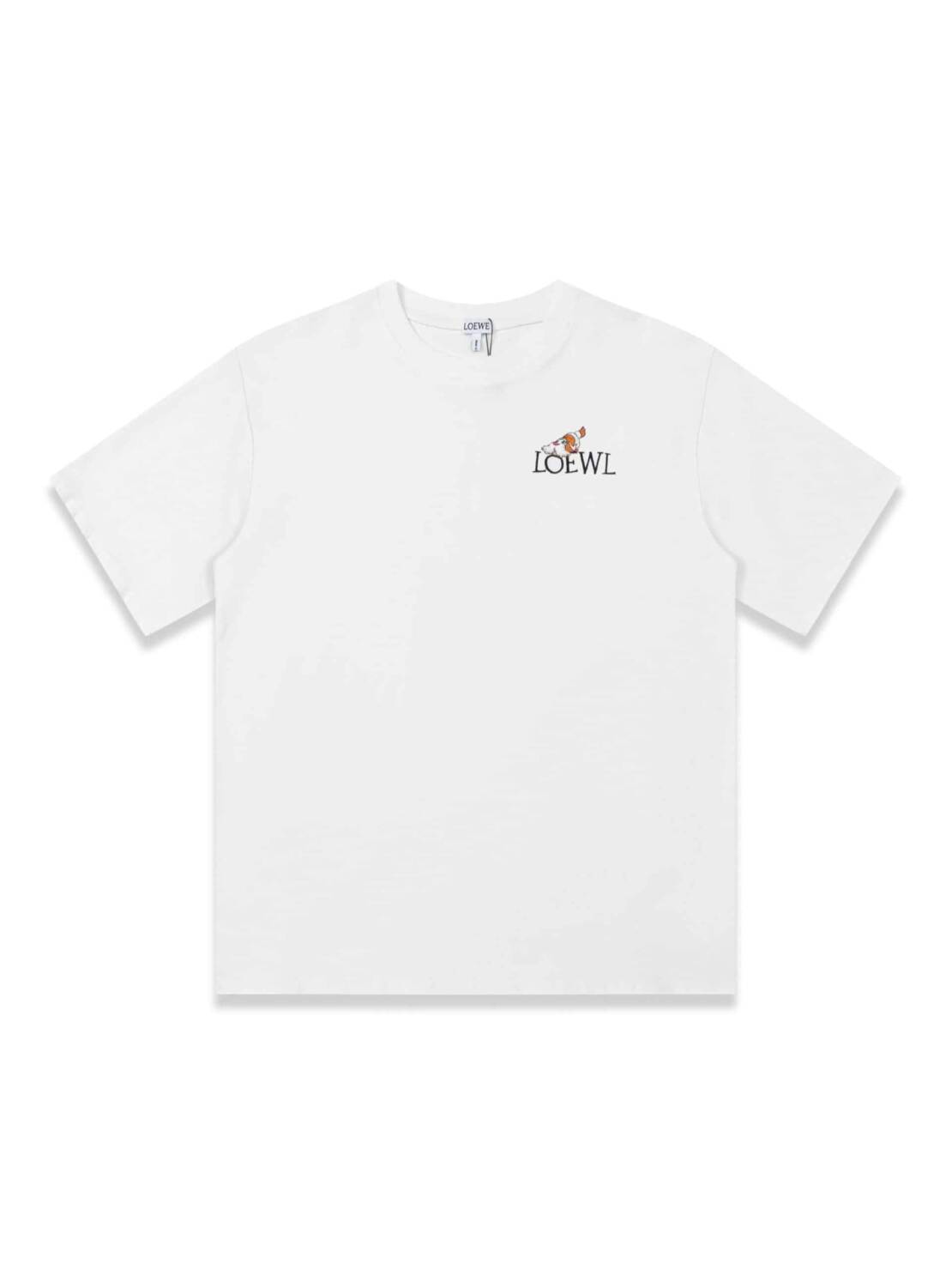 短袖, T恤 - FG Loewe 羅意威23SS 刺繡款logo T恤短袖 高品質高版本 超級標志性品牌logo印花圖案