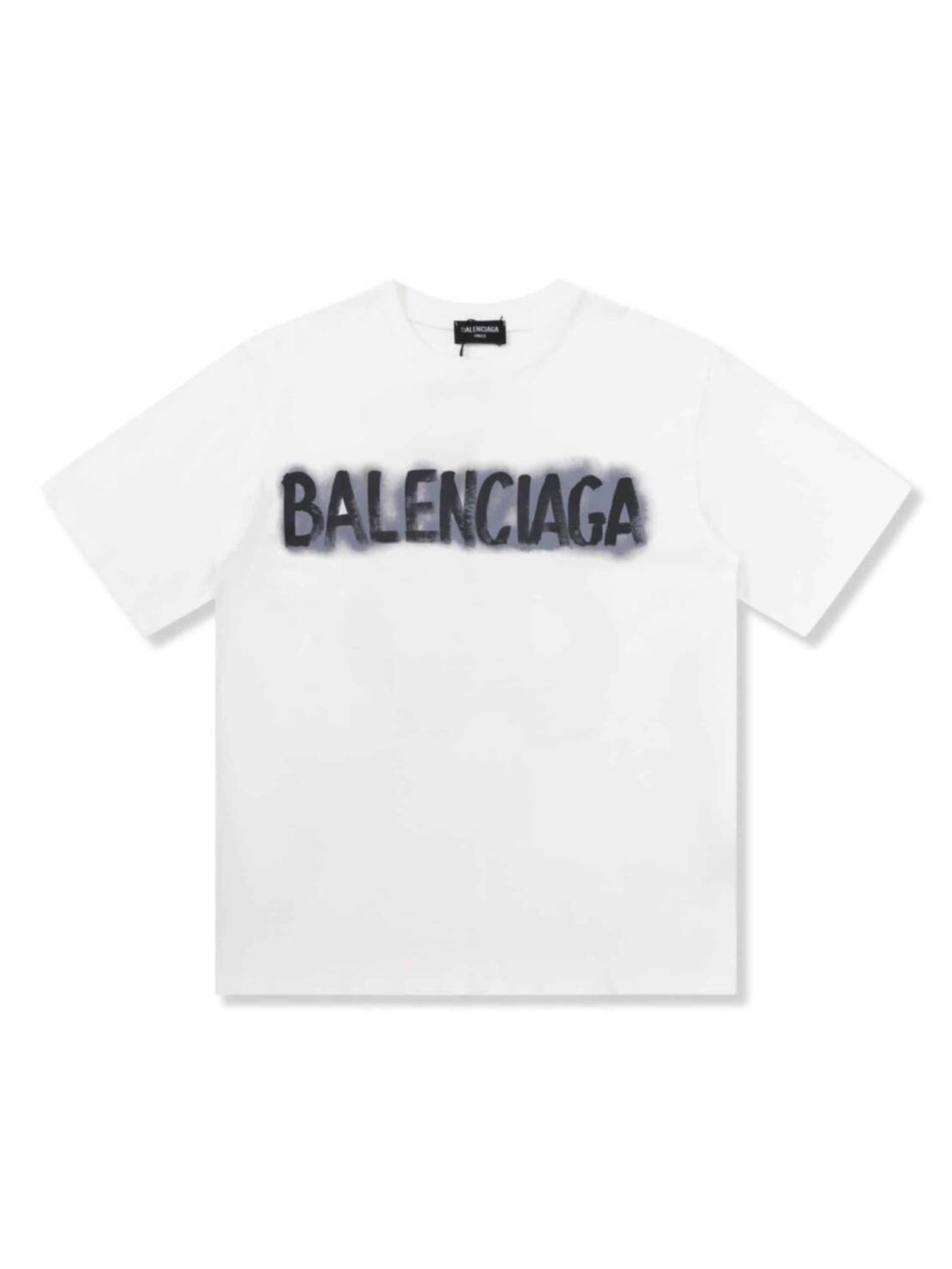 短袖, T恤 - FG Balenciaga 巴黎世家23Ss手繪T恤短袖 高品質高版本 超級標志性品牌logo印花圖案 原