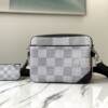 LOUIS VUITTON Montsouris, LOUIS VUITTON - LOUIS VUITTON Montsouris 經典老花金色搭扣束繩 塗層帆布拼牛皮書包書包背包雙肩包小號 女款棕色/黑色
