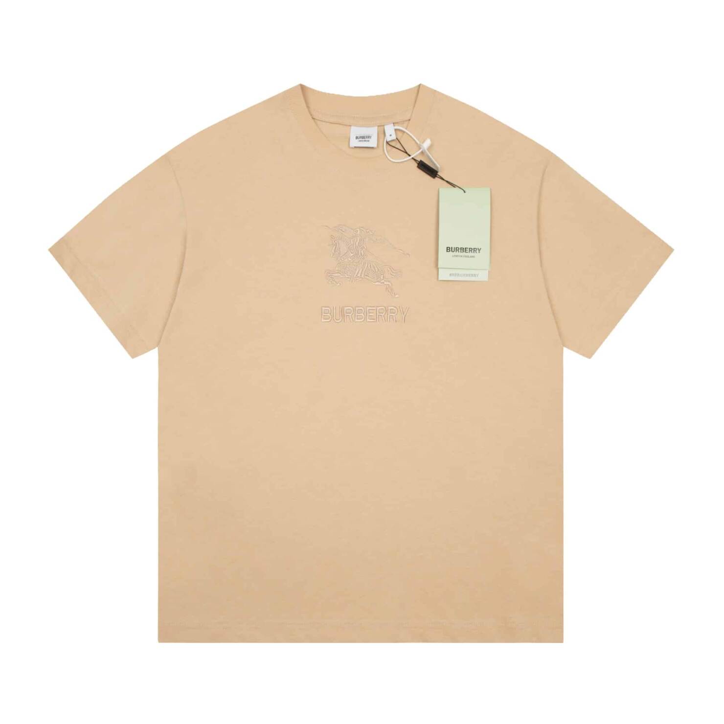 短袖 - 2666# 高品質 BUR 巴寶莉 最新 戰馬刺繡基礎短袖 面料採用純棉精梳棉面料 繡花採用立體工藝