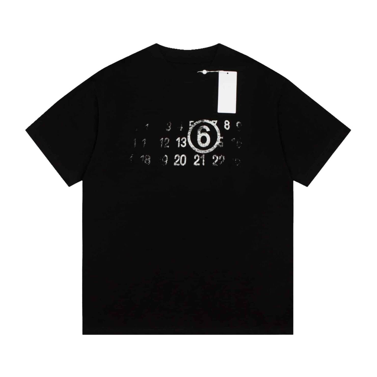 短袖 - 2667# 高品質 Maison Margiela 馬吉拉MM6模糊數字短袖 面料採用純棉精梳棉面料