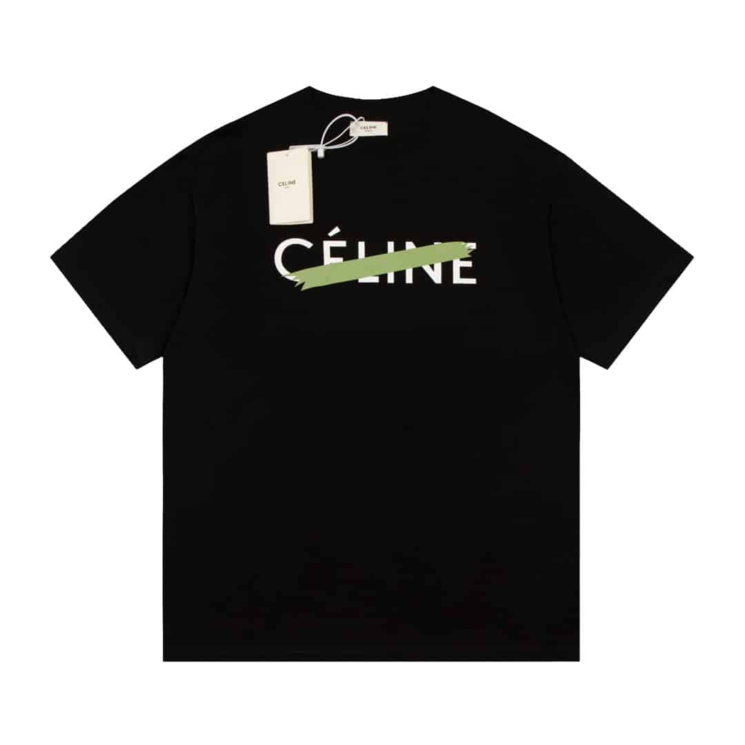 短袖, T恤, GUCCI - 2659# 高品質 CEL 思琳 字母膠布惡搞印花短袖 面料採用純棉毛精梳棉面料 印花採用進口水漿 上