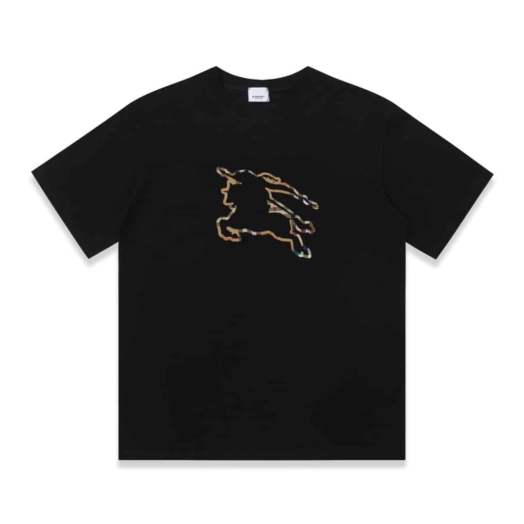 短褲, 短袖, 夾克, T恤, GUCCI, Burberry - FG Burberry 巴寶莉 23SS戰馬騎士印花T恤短袖 高版本 超級標志性品牌logo印花圖案 搭配運